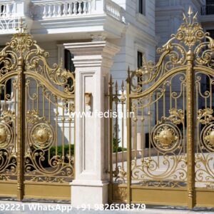Sliding Gate Design For Small House, Gat Ki Dijain Iron Gate Stock Photos And Images