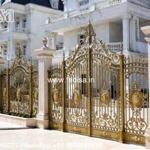Classic Gate Design, Steel Gate Glass Design Iron Gate Stock Photos And Images