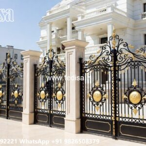 Steel Single Gate Design, Cheapest Gate Design Iron Gate Stock Photos And Images