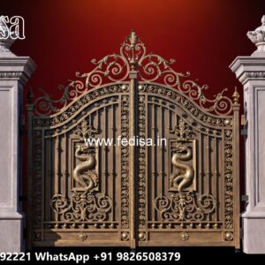 Cnc Main Gate Design, New Modern Gate Design Iron Gate Stock Photos And Images