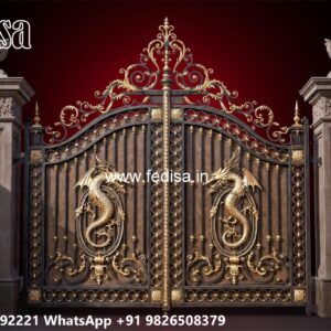 Sliding Gate Lock Design, Metal Gate Door Design Iron Gate Stock Photos And Images