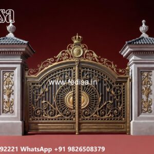 Steel Single Gate Design, Palisade Gates Designs Iron Gate Stock Photos And Images