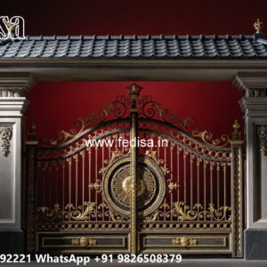 Cnc Main Gate Design, Main Gate Design 10 Feet Iron Gate Stock Photos And Images