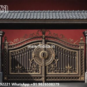 Classic Gate Design, Metal Sliding Gate Design Iron Gate Stock Photos And Images