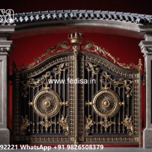 House Entry Gate Design, Front Gate Ka Design Iron Gate Stock Photos And Images