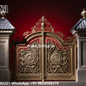 Cnc Main Gate Design, Grill Gate Design For House Iron Gate Stock Photos And Images