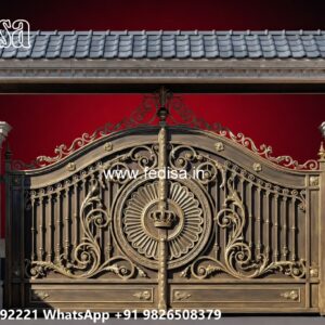 Sliding Gate Design For Small House, Iron Gate Design With Price Iron Gate Stock Photos And Images