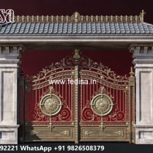 Sliding Gate Design For Small House, Garage Sliding Gate Design Iron Gate Stock Photos And Images