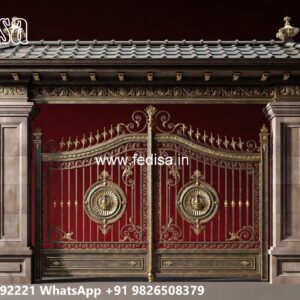 Classic Gate Design, Office Main Gate Design Iron Gate Stock Photos And Images