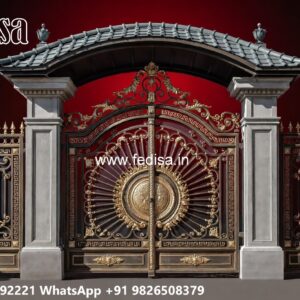 Sliding Gate Design For Small House, Small House Main Gate Design Iron Gate Stock Photos And Images