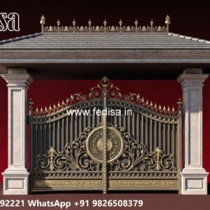 Sliding Gate Lock Design, Simple Main Gate Colour Iron Gate Stock Photos And Images