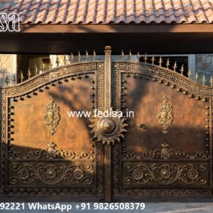 Steel Gate Handle Design, New Design Grill Gate Iron Gate Stock Photos And Images