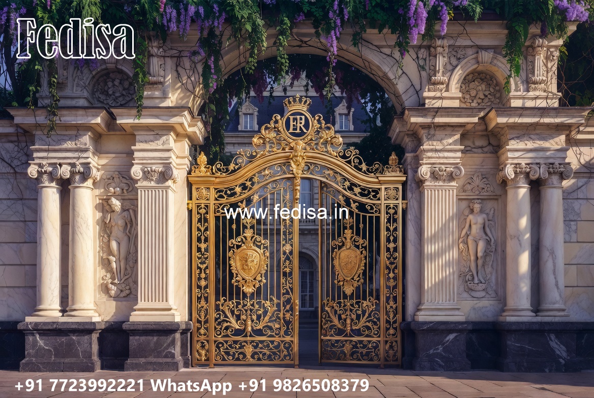 Steel Single Gate Design, Gate Arches Designs Iron Gate Stock Photos And Images