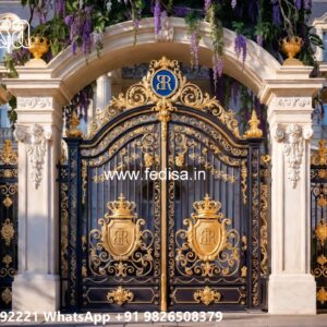 House Entry Gate Design, Cost Of Grill Gate Iron Gate Stock Photos And Images
