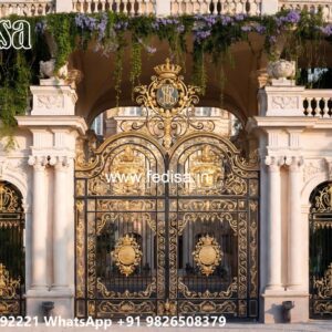House Entry Gate Design, Single Door Steel Gate Iron Gate Stock Photos And Images