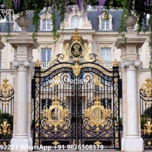 Fancy Steel Gate Design, English Gate Design Iron Gate Stock Photos And Images