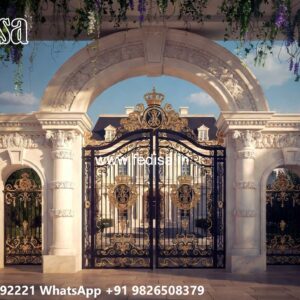 Gate Cover Design, Modern House Gates And Fences Designs Iron Gate Stock Photos And Images