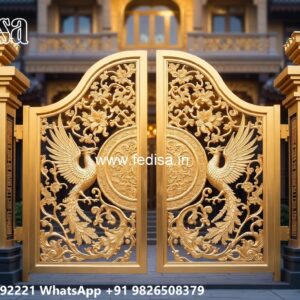 House Entry Gate Design, Main Gate For House Design Iron Gate Stock Photos And Images