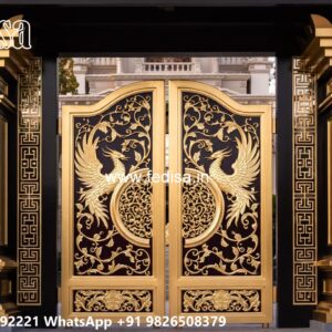 Gate Cover Design, Ss Fancy Gate Iron Gate Stock Photos And Images