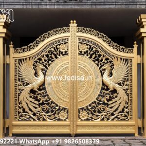 Sliding Gate Lock Design, Kothi Main Gate Design Iron Gate Stock Photos And Images