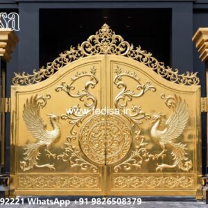 Fancy Steel Gate Design, Low Cost Simple Main Gate Design Iron Gate Stock Photos And Images