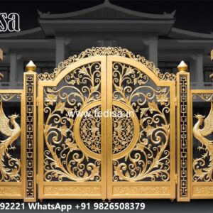Steel Single Gate Design, Iron Main Gate Handle Design Iron Gate Stock Photos And Images