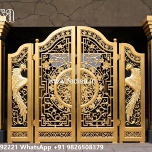 Steel Single Gate Design, Door Gate Ke Design Iron Gate Stock Photos And Images