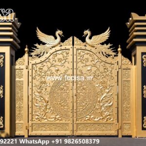 Sliding Gate Design For Small House, Box Pipe Gate Design Iron Gate Stock Photos And Images