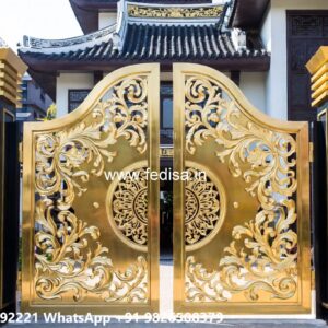 Steel Gate Handle Design, Classic Main Gate Design Iron Gate Stock Photos And Images