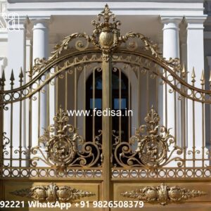 Sliding Gate Design For Small House, Iron Bar Gate Design Iron Gate Stock Photos And Images