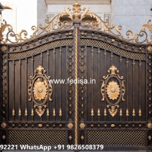 Cnc Main Gate Design, Farm House Main Gate Iron Gate Stock Photos And Images