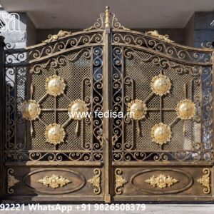 Fancy Steel Gate Design, Main Gate Design 2026 Sliding Iron Gate Stock Photos And Images