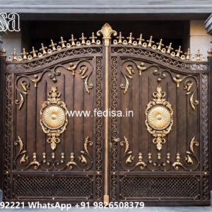 House Entry Gate Design, Home Main Gate Steel Design Iron Gate Stock Photos And Images