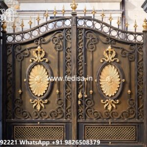 Gate Cover Design, Lightweight Steel Gate Design Iron Gate Stock Photos And Images