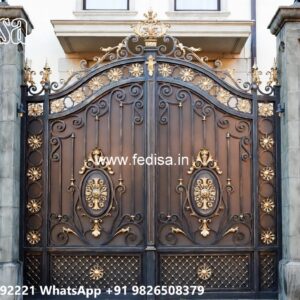 Sliding Gate Lock Design, Square Bar Steel Gate Design Iron Gate Stock Photos And Images