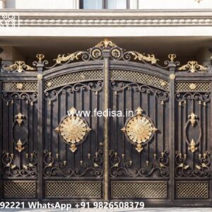 Steel Gate Handle Design, Gate Ke New Design Iron Gate Stock Photos And Images