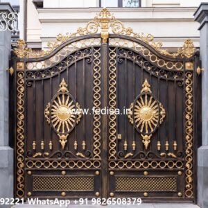 Steel Single Gate Design, Modern Garage Gate Design Iron Gate Stock Photos And Images