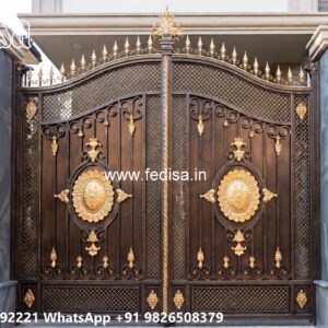 Sliding Gate Lock Design, Normal House Gate Design Iron Gate Stock Photos And Images
