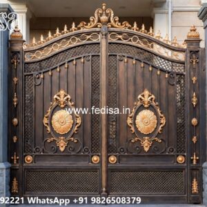 Steel Gate Handle Design, Factory Main Gate Design Catalogue Iron Gate Stock Photos And Images