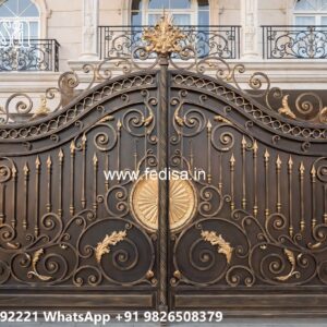 Gate Cover Design, Front Gate Design In Steel Iron Gate Stock Photos And Images