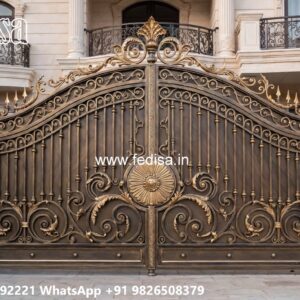Steel Gate Handle Design, House Main Door Design Iron Iron Gate Stock Photos And Images