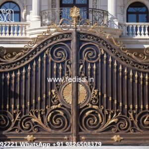 Steel Single Gate Design, Accordion Gate Design Iron Gate Stock Photos And Images