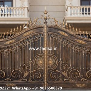 Sliding Gate Lock Design, Entrance Grill Design Iron Gate Stock Photos And Images