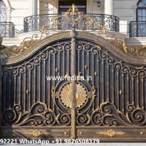 House Entry Gate Design, 2X4 Gate Design Iron Gate Stock Photos And Images