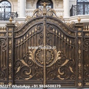 Gate Cover Design, Front Sliding Gate Designs For Houses Iron Gate Stock Photos And Images