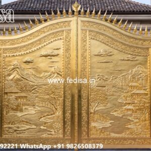 Steel Single Gate Design, Simple Door Gate Design Iron Gate Stock Photos And Images