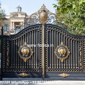Gate Cover Design, Building Entry Gate Design Iron Gate Stock Photos And Images