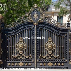 Cnc Main Gate Design, Wall With Gate Design Iron Gate Stock Photos And Images