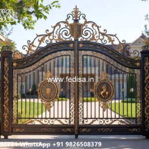 Gate Cover Design, Gate Design Angle Bar Iron Gate Stock Photos And Images