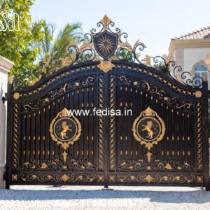 Steel Gate Handle Design, Steel Gate Design Main Gate Iron Gate Stock Photos And Images